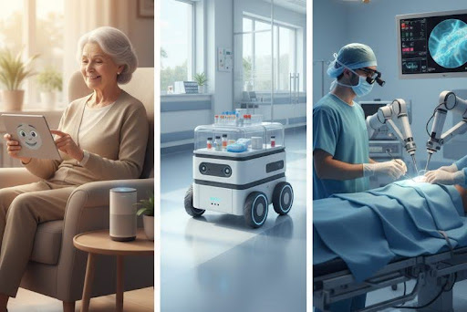 tipos de robots asistenciales